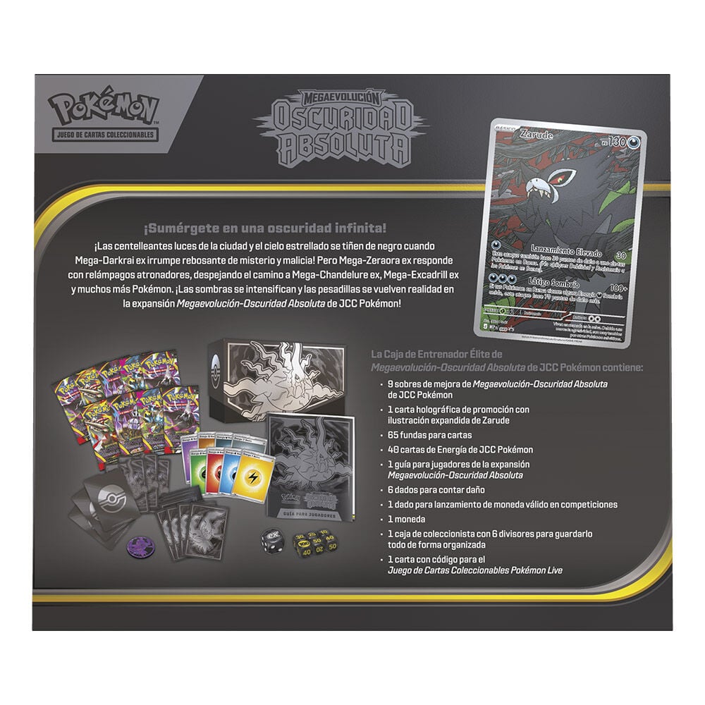Estuche cartas Entrenador Elite Expansion Megaevolucion Oscuridad Absoluta - imagen 2