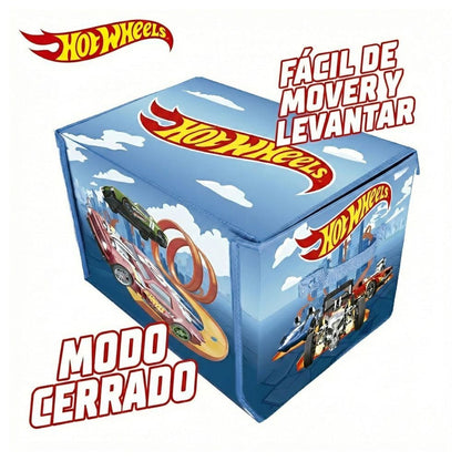 Caja organizadora de coches con pista y area de juego Hot Wheels - imagen 5