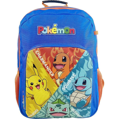 Mochila Starters Pokemon 43cm adaptable