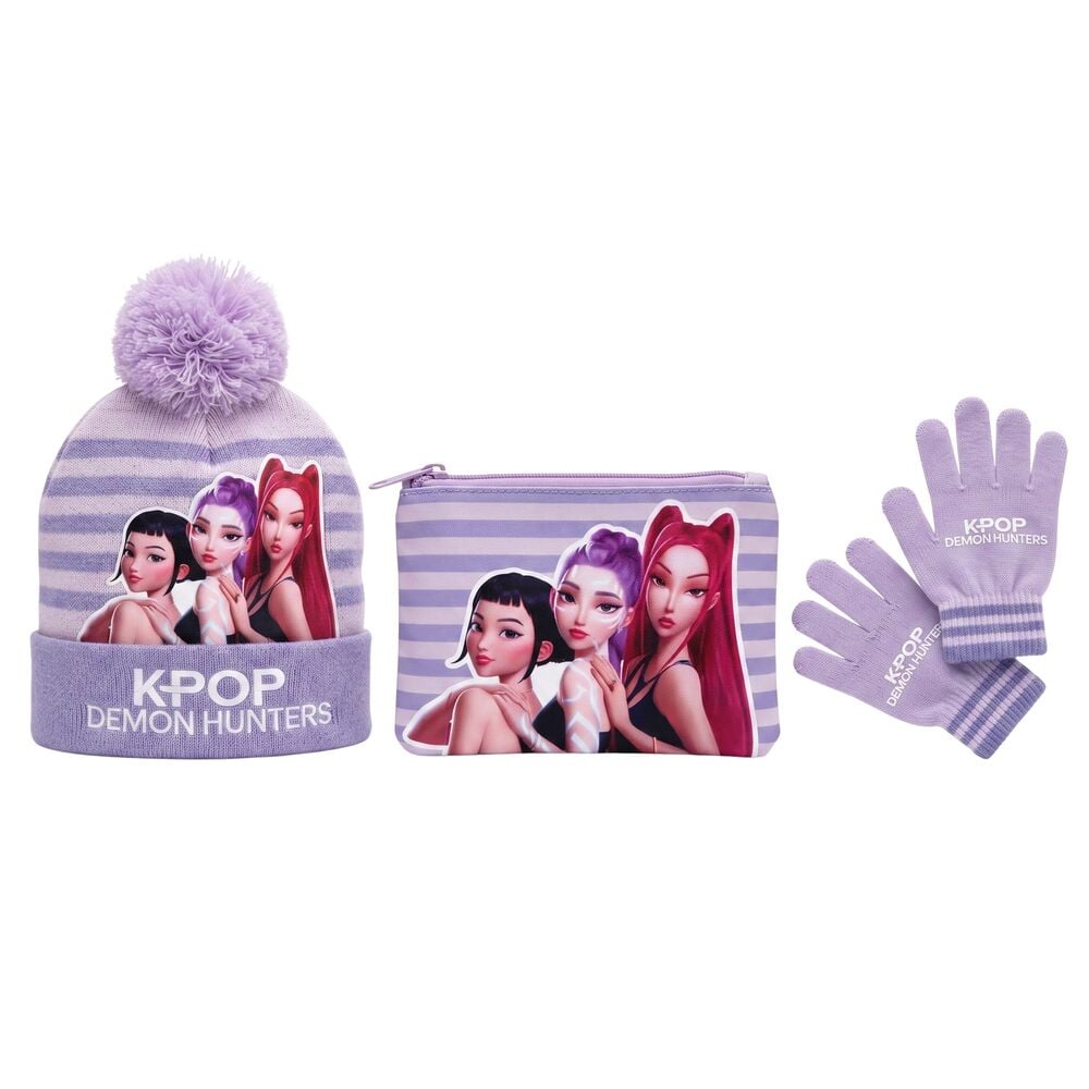 Set gorro + cuello + guantes K-Pop Demon Hunters