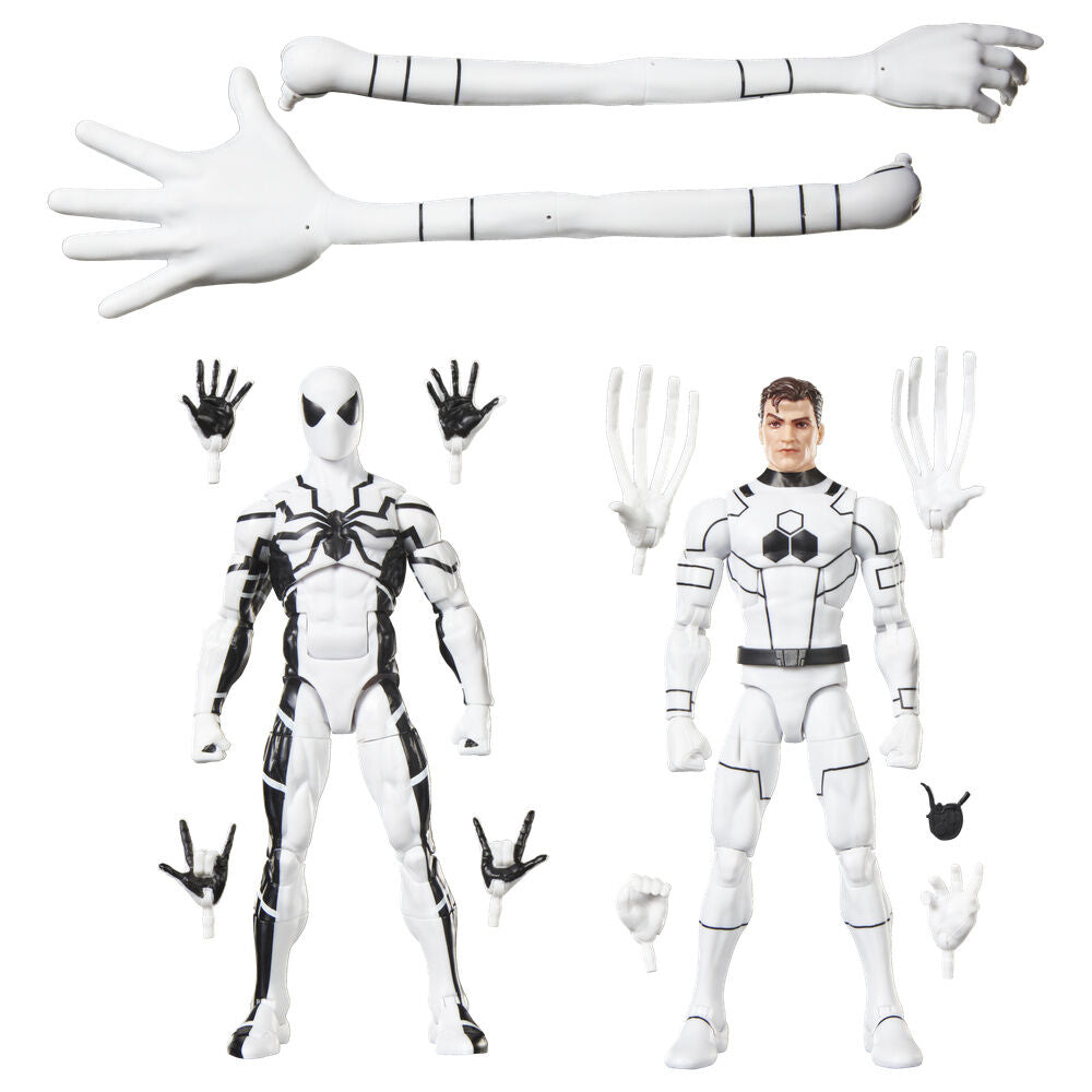 Set 2 figuras Mister Fantastic & Spiderman Los Cuatro Fantasticos Marvel Legends Series 15cm