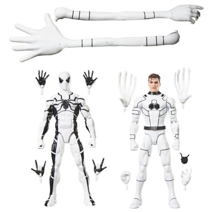 Set 2 figuras Mister Fantastic & Spiderman Los Cuatro Fantasticos Marvel Legends Series 15cm