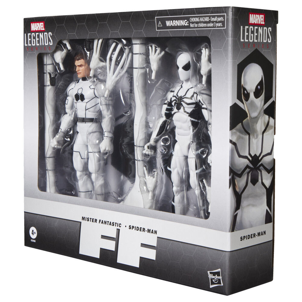 Set 2 figuras Mister Fantastic & Spiderman Los Cuatro Fantasticos Marvel Legends Series 15cm