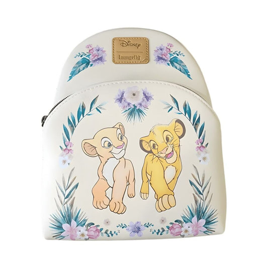 Mochila Simba & Nala Floral  El Rey Leon Disney Loungefly 26cm