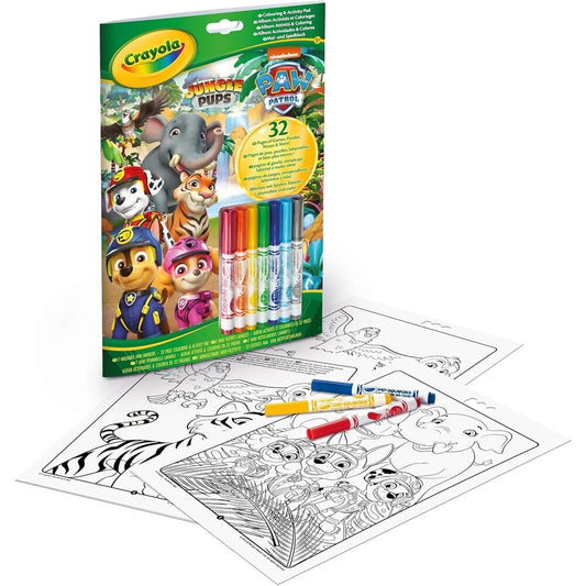 Blister 7 rotuladores + Libro Actividades Jungle Pups Patrulla Canina Paw