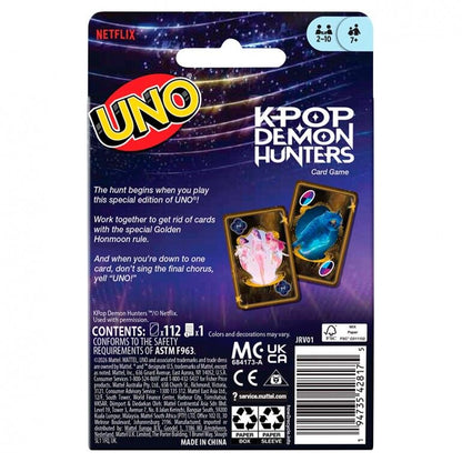 Juego cartas UNO KPop Demon Hunters