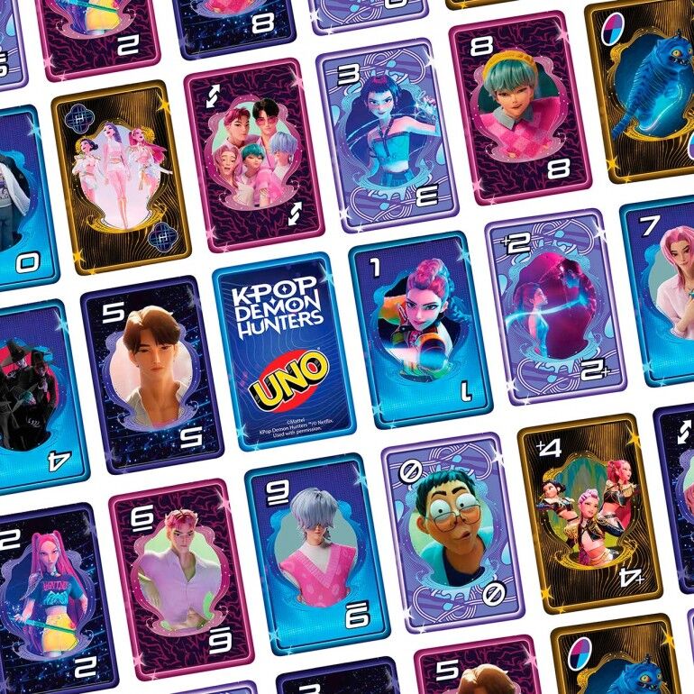 Juego cartas UNO KPop Demon Hunters