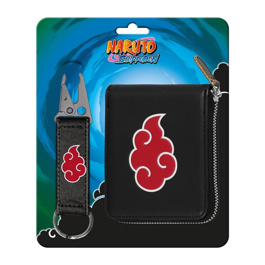 Set cartera + llavero Clouds Naruto