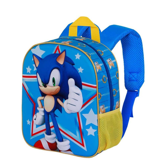 Mochila 3D Star Sonic the Hedgehog 31cm - imagen 2
