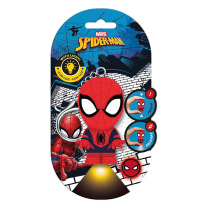 Llavero figura 3D con luz Spiderman Marvel Flashies