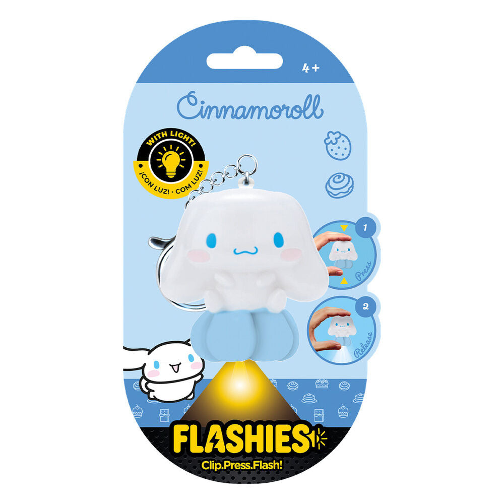 Llavero figura 3D con luz Cinnamoroll Hello Kitty Flashies