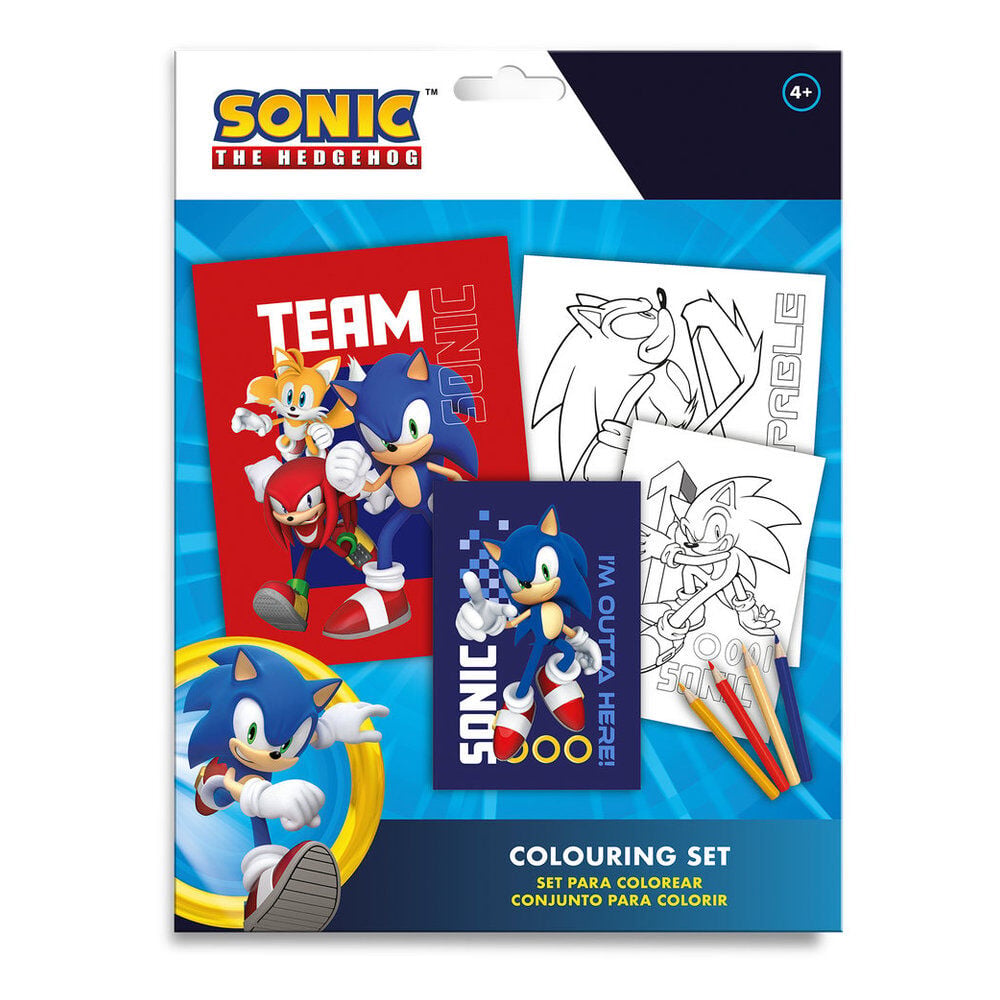 Set colorear Sonic the Hedgehog