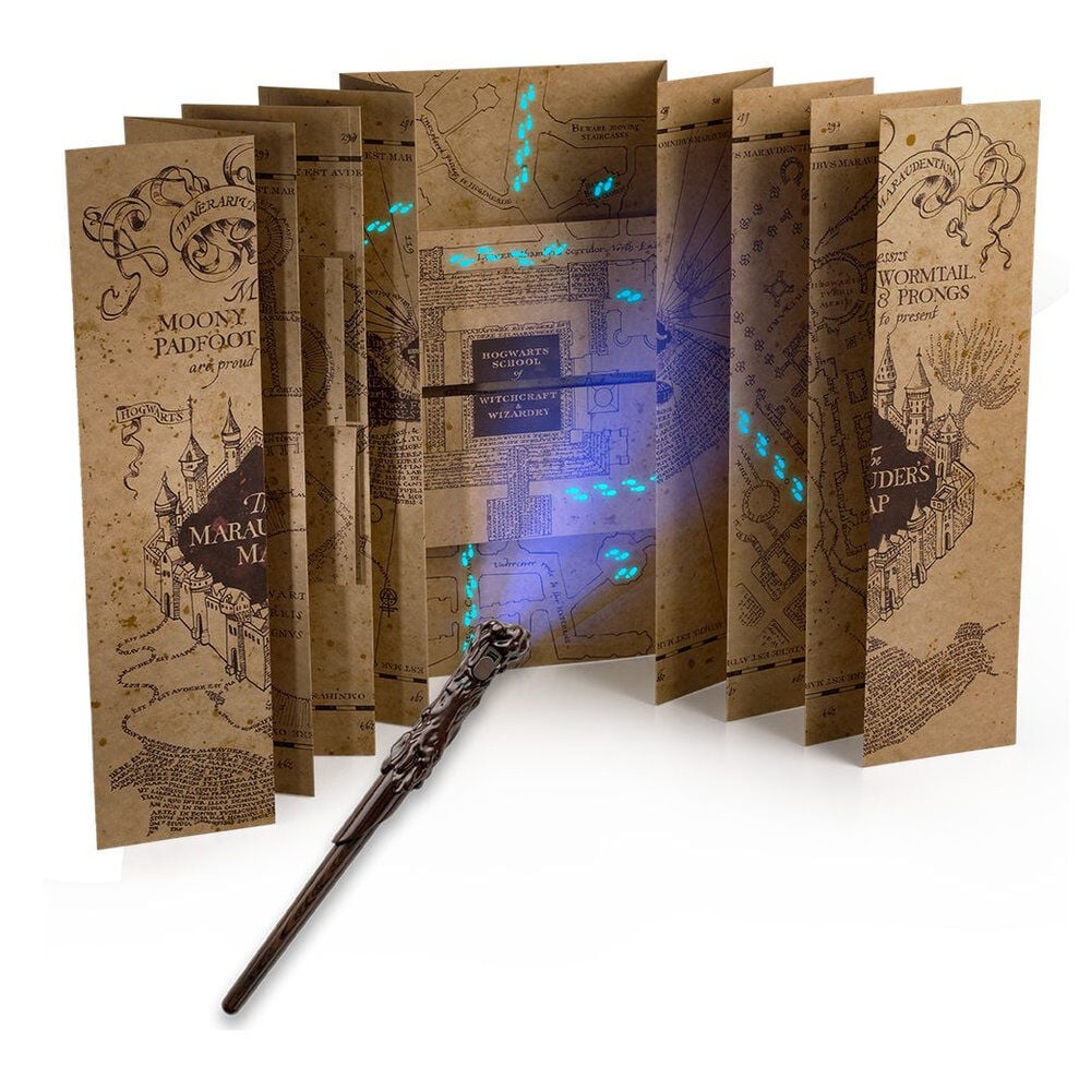 Set cuaderno A5 + mapa desplegable + boligrafo magico Harry Potter - imagen 2