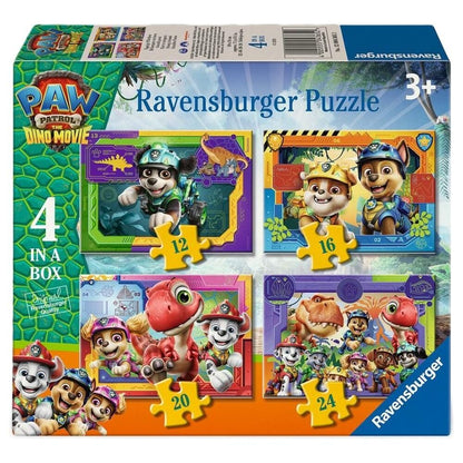 Puzzle Dino Movie Patrulla Canina Paw Patrol 12-16-20-24pzs