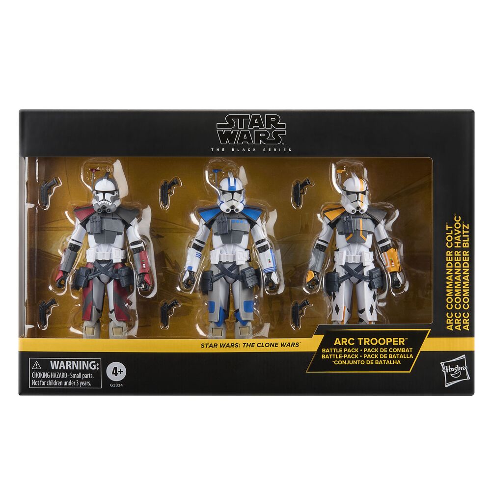Set 3 Figuras Star Wars The Clone Wars Star Wars The Black Series 15cm