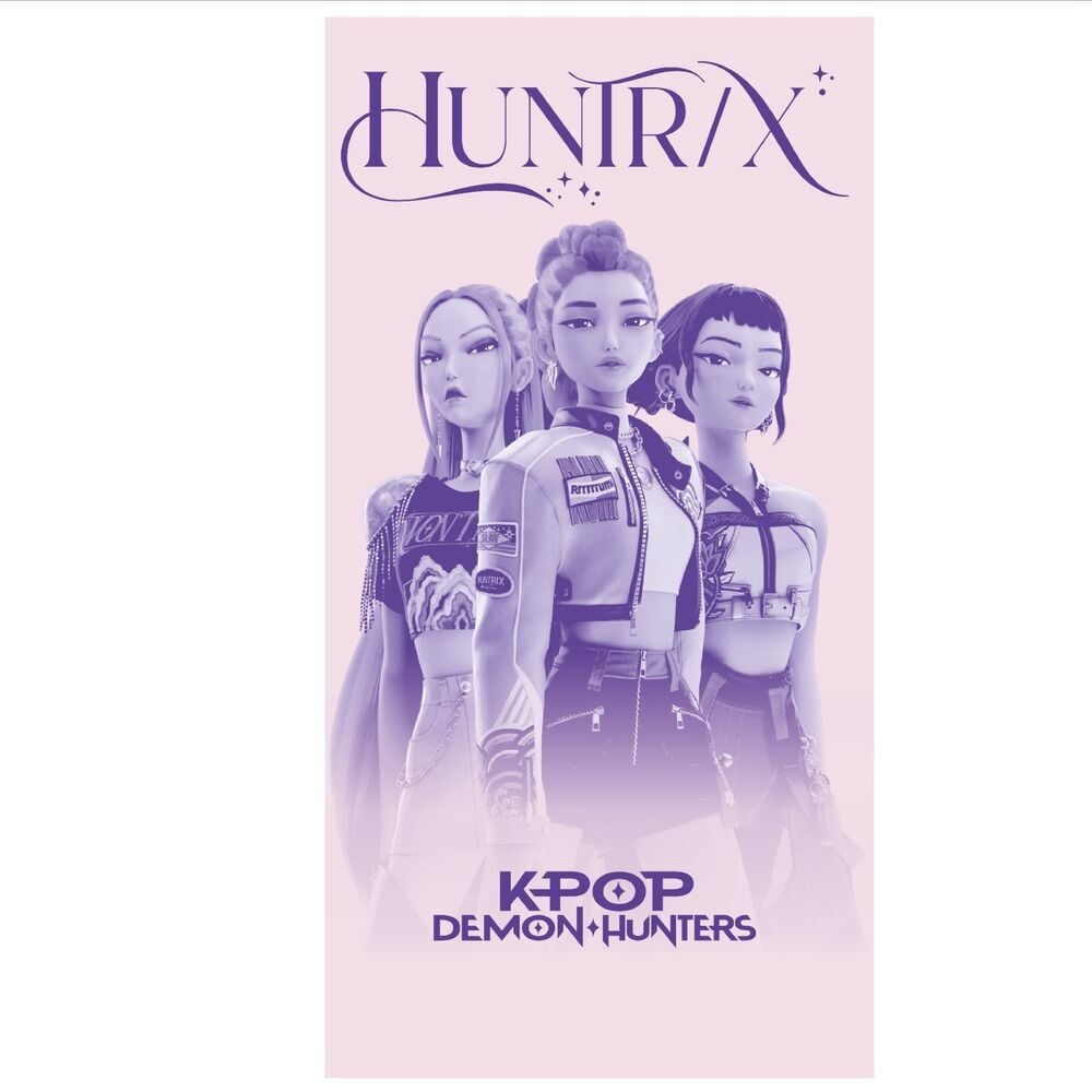 Toalla Huntrix KPop Demon Hunters microfibra