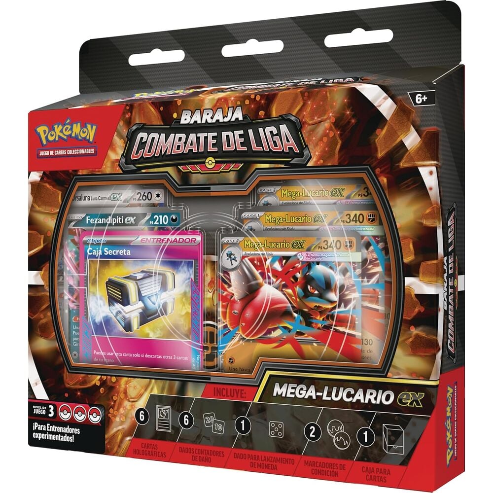 Baraja cartas Combate de Liga de Mega-Lucario ex de JCC Pokemon español - imagen 4