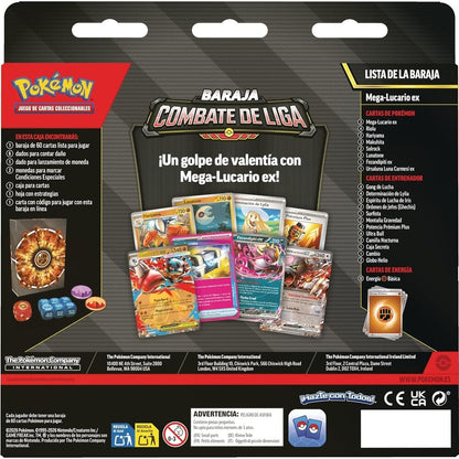 Baraja cartas Combate de Liga de Mega-Lucario ex de JCC Pokemon español - imagen 6