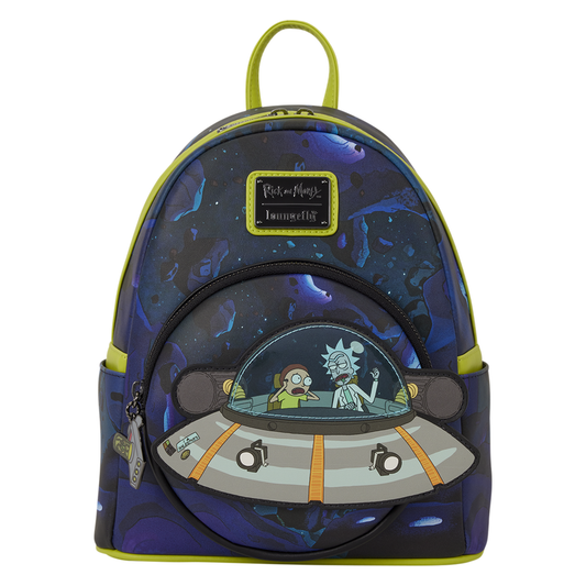Mochila Cartoon Network Rick and Morty Space Cruiser Loungefly 26cm - imagen 6