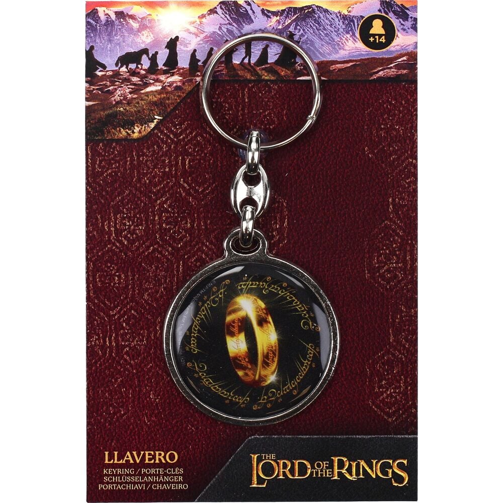 Llavero Redondo The One Ring El Señor De Los Anillos - imagen 2