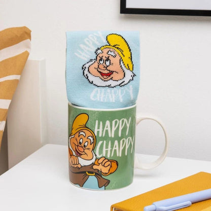 Set taza y calcetines Feliz Blancanieves y los siete enanitos - FRIKIRAMA