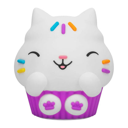 Luz silicona recargable SquishyGlo Cakey Cat La casa de muñecas de Gabby