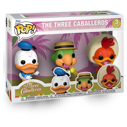Blister 3 figuras POP Disney Los Tres Caballeros
