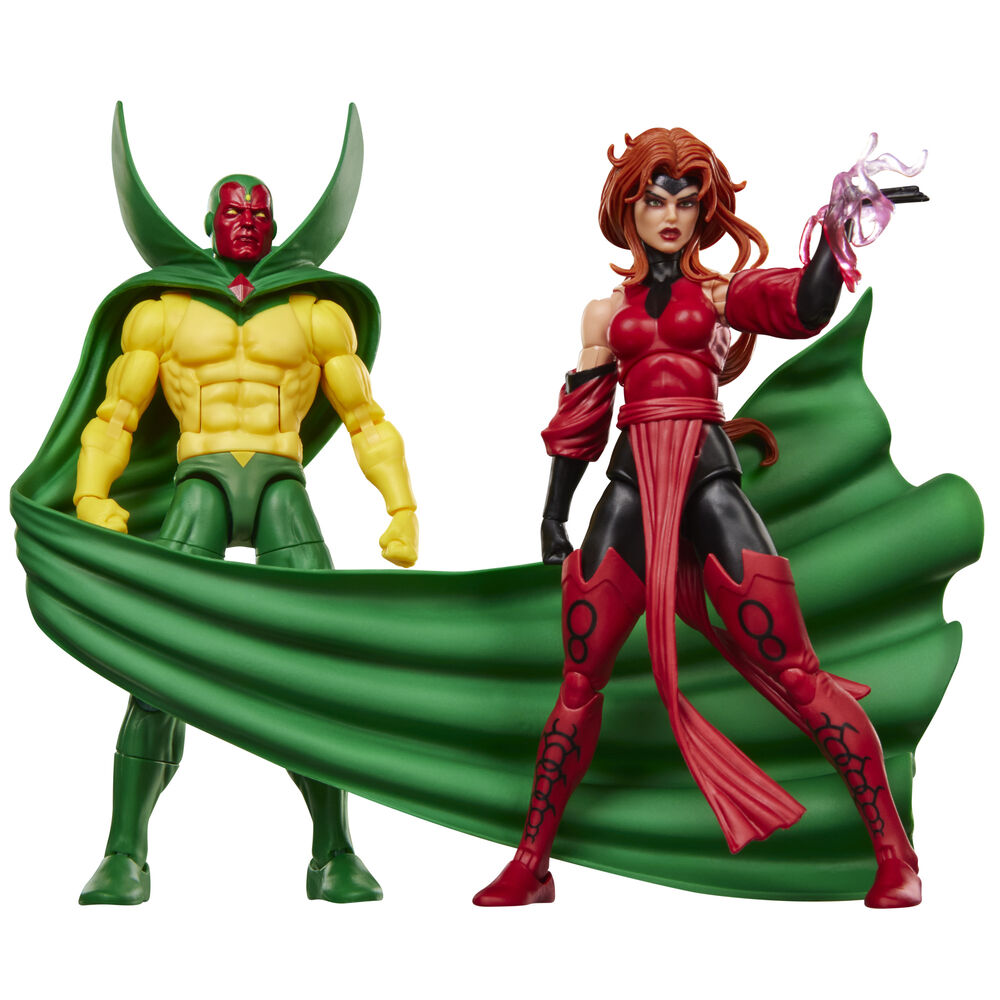 Blister 2 figuras Vision y Scarlet With Avengers Earts Mightiest Heroes Marvel Legends Series 15cm