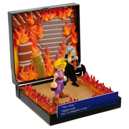 Diorama Burning at Nibelheim Diorama Final Fantasy VII PlayStation