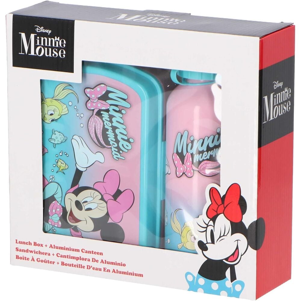 Sandwichera + Cantimplora aluminio Minnie Disney 500ml