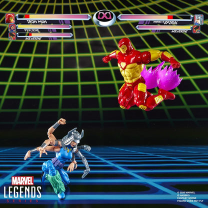 Blister 2 figuras Iron Man Vs Marvels Spiral Marvel Games 15cm