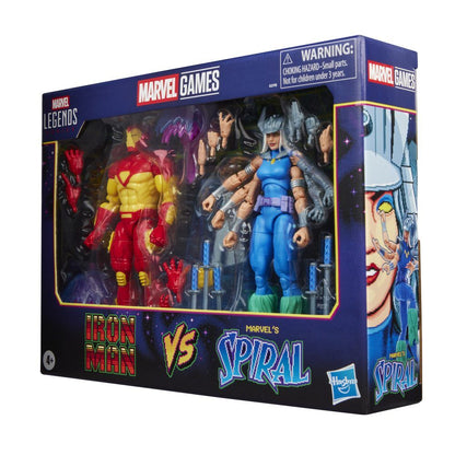 Blister 2 figuras Iron Man Vs Marvels Spiral Marvel Games 15cm