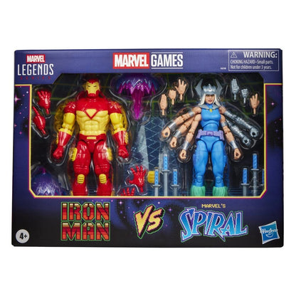 Blister 2 figuras Iron Man Vs Marvels Spiral Marvel Games 15cm