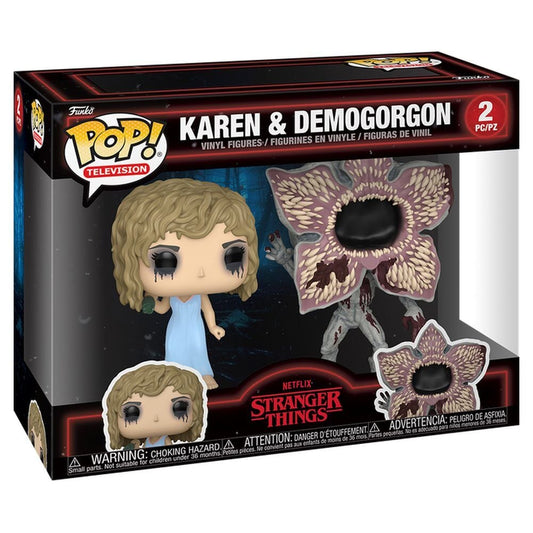 Blister 2 Figuras POP Stranger Things Karen & Demogorgon