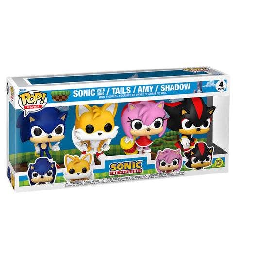 Blister 4 Figuras POP Sonic the Hedgehog