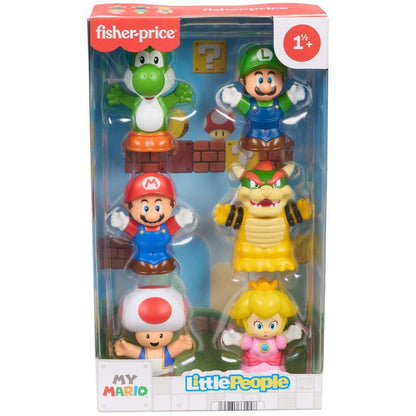 Blister 6 figuras Super Mario Bros Little People