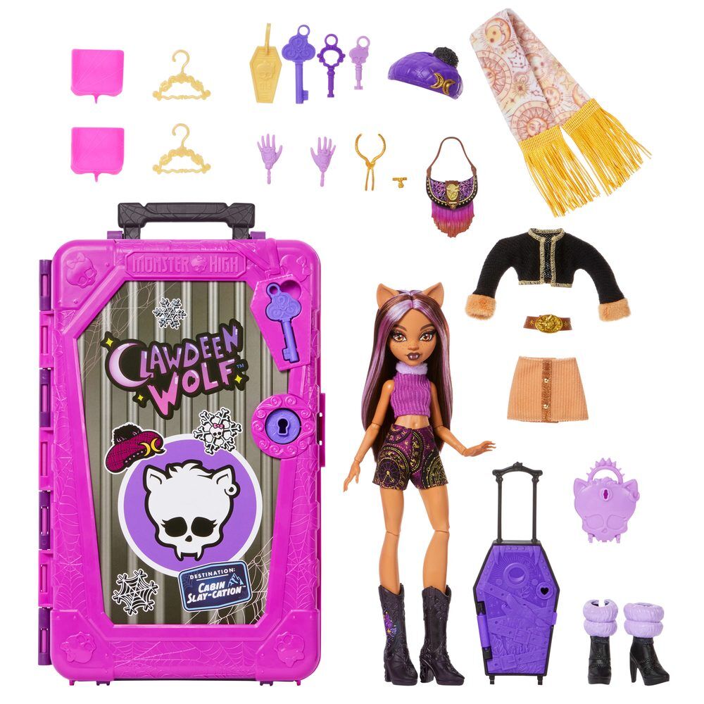 Muñeca Clawdeen Wolf y Armario Skulltimate Secrets Monster High