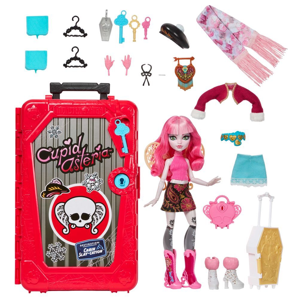 Muñeca Cupid Asteria y Armario Skulltimate Secrets Monster High
