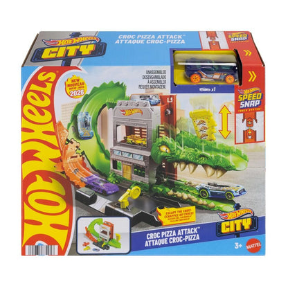 Pista coches Ataque de Cocodrilo Hot Wheels City