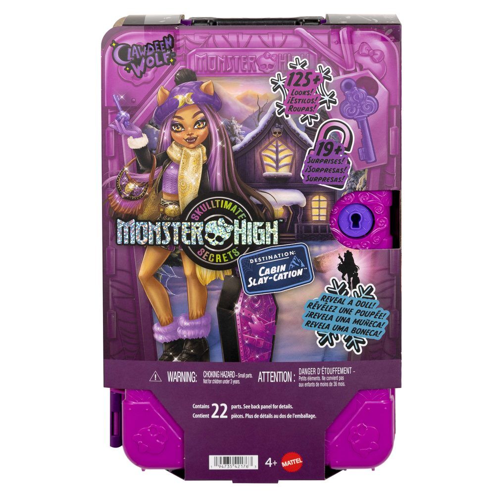 Muñeca Clawdeen Wolf y Armario Skulltimate Secrets Monster High