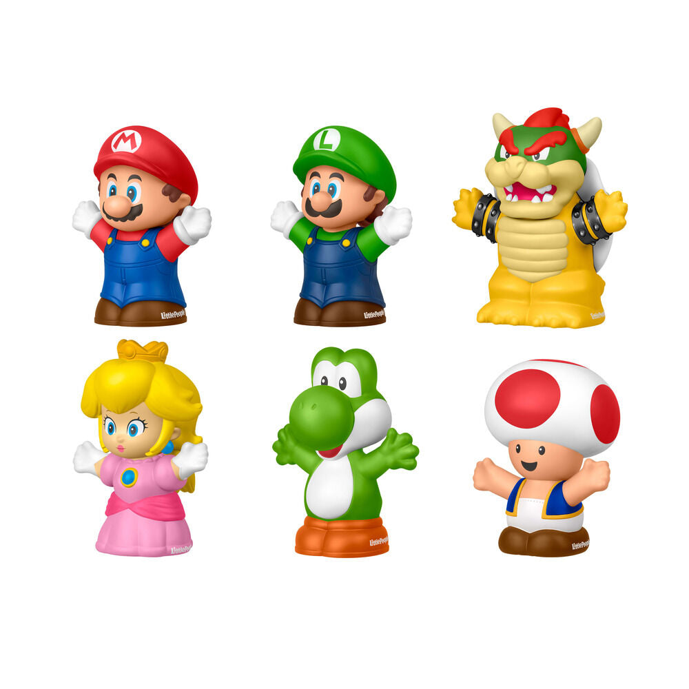 Blister 6 figuras Super Mario Bros Little People