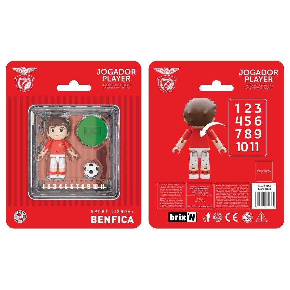 Figura jugador Benfica 4cm
