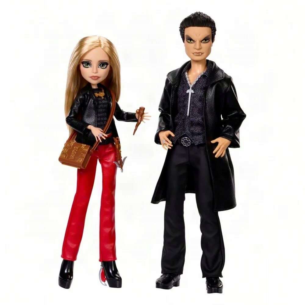 Set 2 muñecos Buffy & Angel Buffy Cazavampiros Monster High Skullector