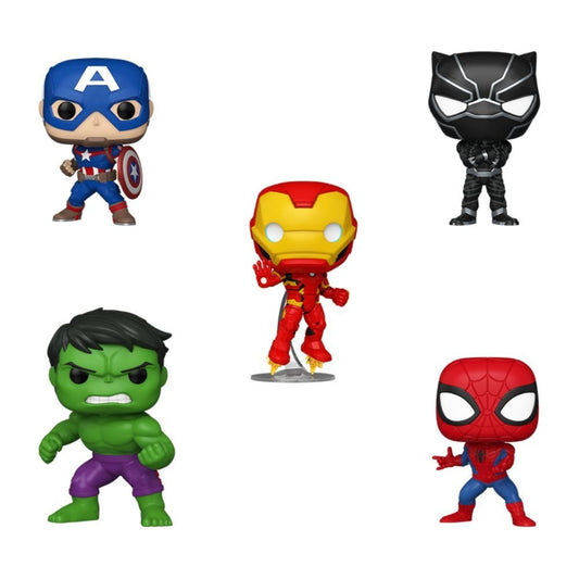 Blister 5 Figuras POP Marvel