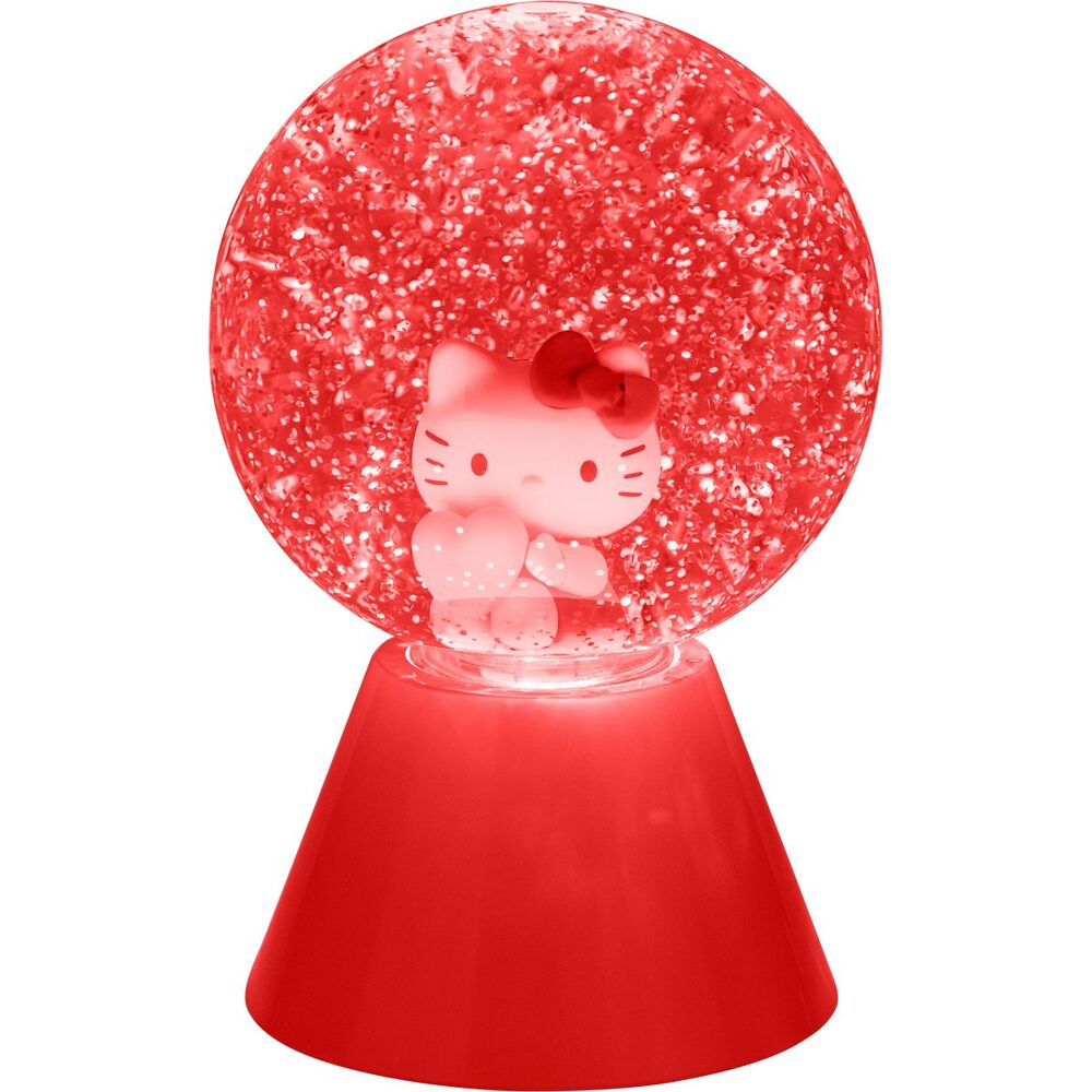 Lampara LED purpurina Hello Kitty