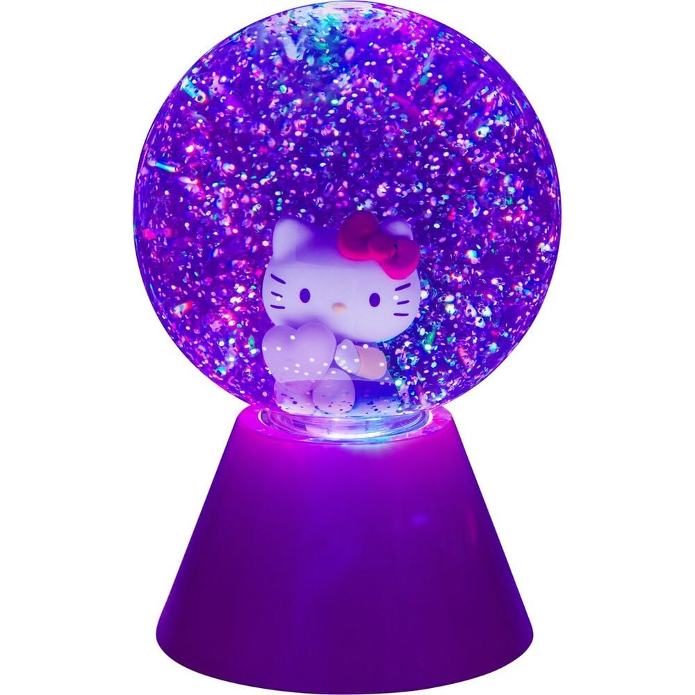 Lampara LED purpurina Hello Kitty