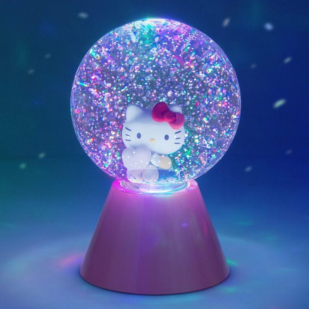 Lampara LED purpurina Hello Kitty