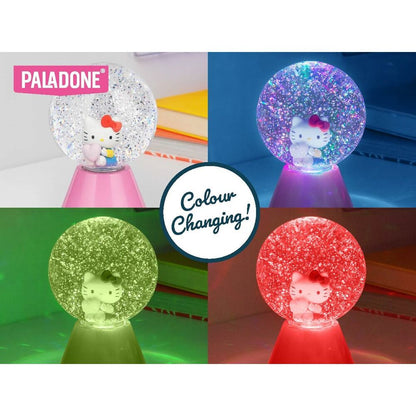Lampara LED purpurina Hello Kitty