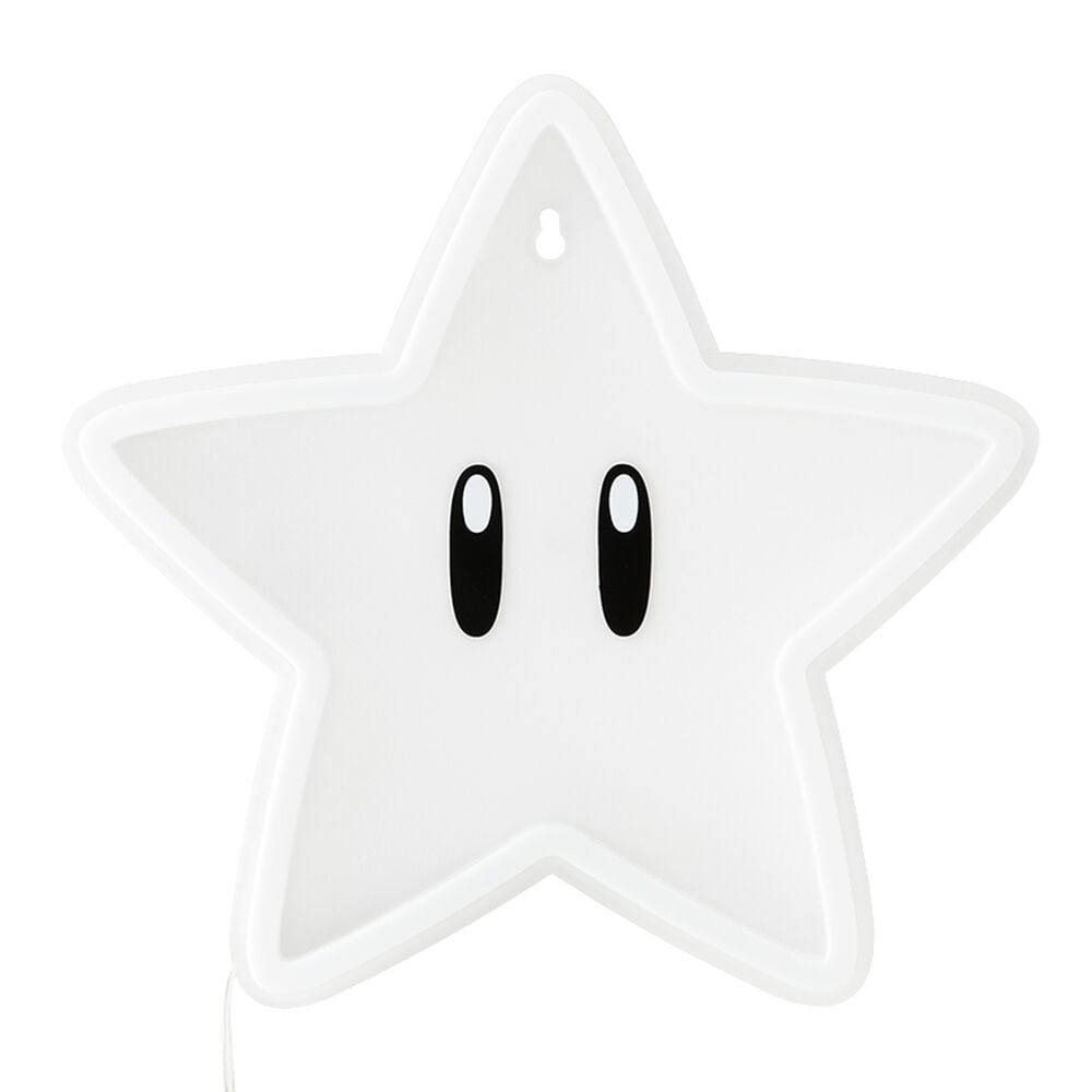 Lampara neon pared Super Estrella Super Mario Bros