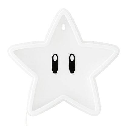 Lampara neon pared Super Estrella Super Mario Bros